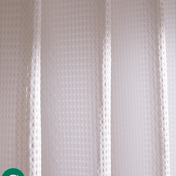 Simons Maison White Waffle Shower Curtain - Picture 2 of 4